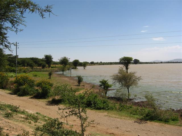 Een meer in de Rift vallei